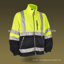 Hallo Vis Sicherheit Fleece Jacke